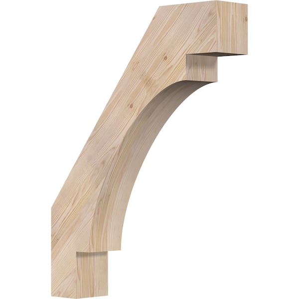 Ekena Millwork 5 1/2"W x 26"D x 34"H Merced Smooth Knee Brace, Douglas Fir BRC06X26X34MRC00SDF - main